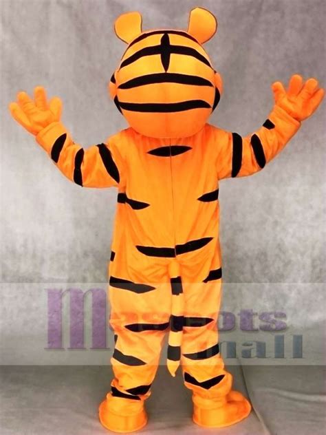 Tony the Tiger Mascot Costume Orange Tiger Fancy Dress Outfit Animal