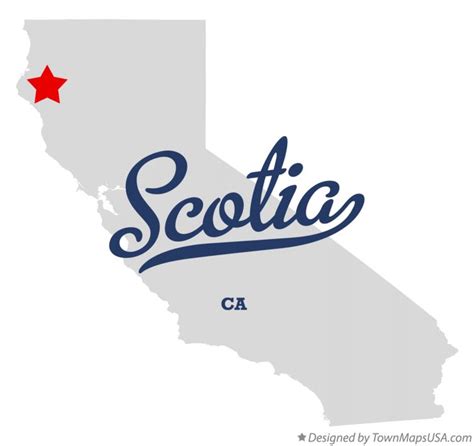 Map of Scotia, CA, California