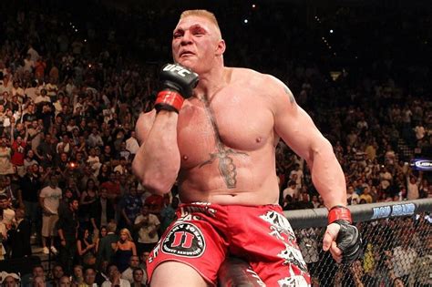 How does Brock Lesnar's UFC record compare to top modern heavyweights?