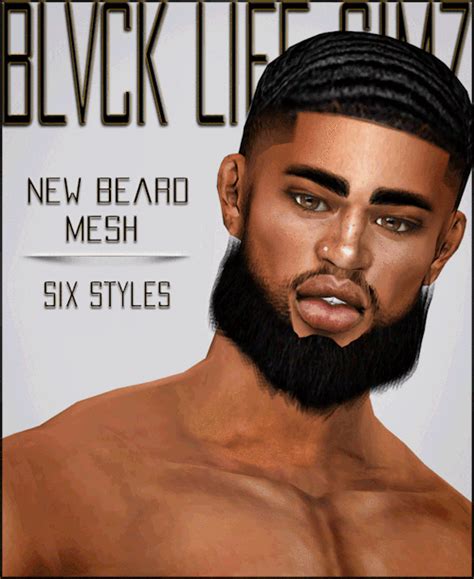 XxBlacksims - blvck-life-simz: B-L-S ~ NEW BEARD MESH : SIX... #men'shairstyle | Sims hair, Sims ...