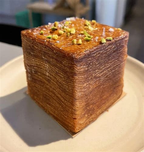 Cube Croissant (filled with pistachio creme) - Copenhagen, Denmark : r ...