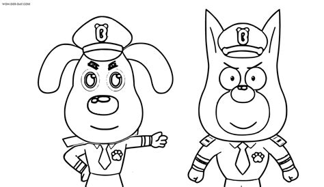 Safety Sheriff Labrador Coloring Pages | WONDER DAY — Coloring pages ...