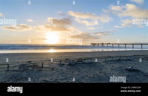 4K sunrise timelapse of the beautiful New Brighton Pier, Christchurch ...