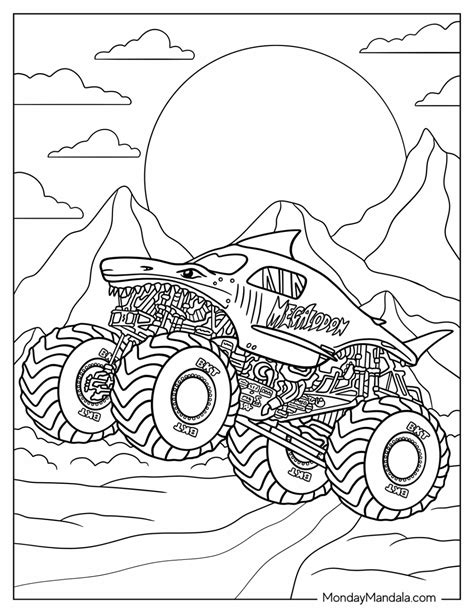 20 Monster Jam Coloring Pages (Free PDF Printables)