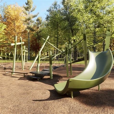 Playground play structure - Wooded Park Design 8100 - LANDSCAPE ...