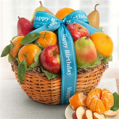 Happy Birthday Fruit Favorites Basket - AA4103B - A Gift Inside