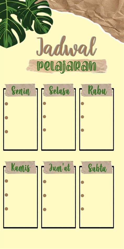 Contoh Cara Membuat Jadwal Pelajaran Kompas Sekolah | Images and Photos finder