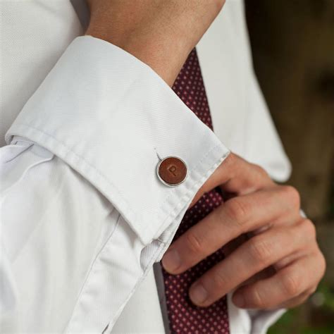 Men's Personalised Leather Cufflinks By The British Belt Company | notonthehighstreet.com