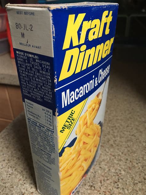 This unopened box of Kraft Dinner that’s older than I am. : r/mildlyinteresting