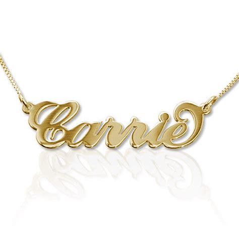 Gold Cursive Nameplate Necklace - Be Monogrammed