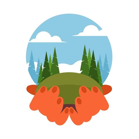 Premium Vector | Forest silhouette vector