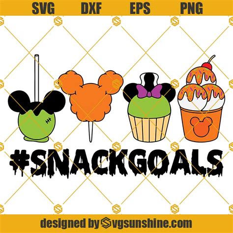 Halloween Snack Goals Svg, Snackgoals Svg, Disney Halloween Svg