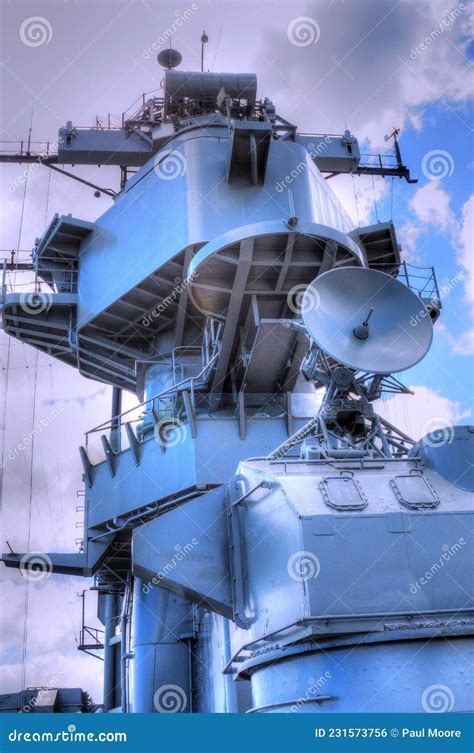 Battleship Missouri Conning Tower Stock Photo - Image of surrender ...