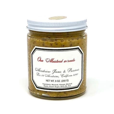 Mustard w/seeds 9 oz. - Gourmet Jams and Jellies in Mendocino California