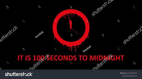 Doomsday Clock Sign On White Background Stock Vector (Royalty Free) 2110765571 | Shutterstock