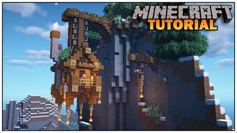 Minecraft: How to Build an Awesome Hanging House Tutorial | Minecraft mountain house, Minecraft ...