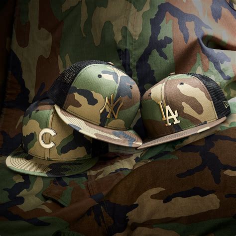 New Era MLB Camo Mesh Back 59FIFTY Caps | SportFits.com