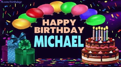 Happy Birthday MICHAEL gif messages | Birthday Greeting | birthday.kim