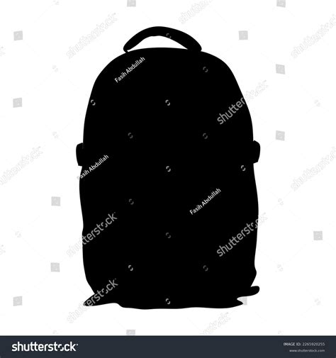 Kids School Backpack Silhouette Vector Illustration Stock Vector (Royalty Free) 2265920255 ...