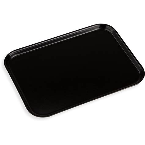 1612FG004 - Glasteel™ Solid Rectangular Tray 16.4" x 12" - Black | Carlisle FoodService Products