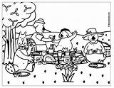 Coloring Pages Family Picnic  Home sketch template