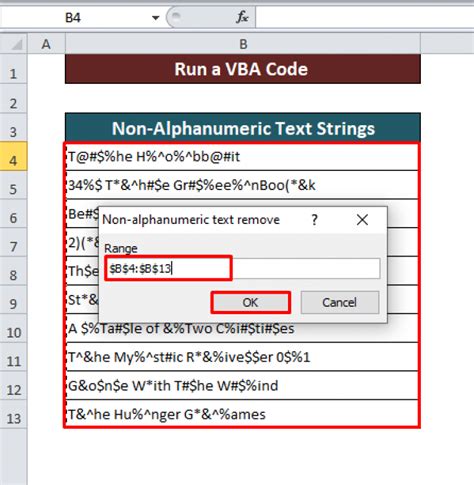 How to Remove Non-Alphanumeric Characters in Excel (2 Methods)