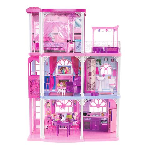 Amazon.com: Barbie Pink 3-Story Dream Townhouse: Toys & Games