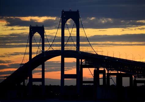 Newport Bridge Sunset Free Photo Download | FreeImages