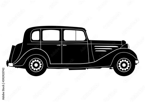 1930s Car Side View