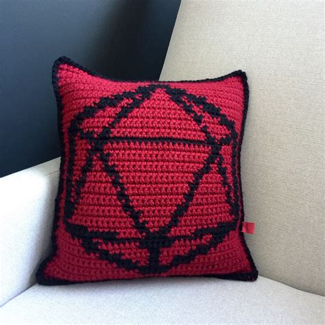 D20 Pillow – Crochet Pattern – Jaded