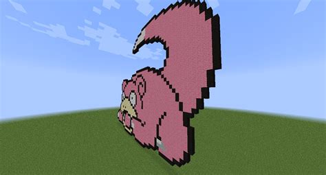 SlowPoke ! (Pokémon) Pixel Art Minecraft Project