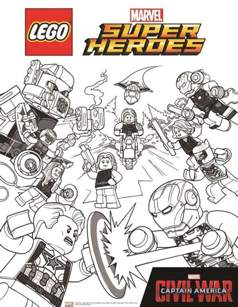 Lego Marvel Avengers Coloring Pages