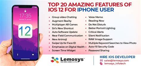 20 Features of the Upgraded iOS 12 in 2018 | Lemosys Infotech