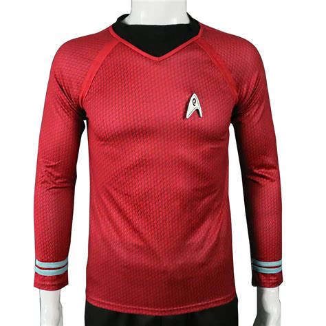 Star Trek in The Dark Captain Kirk Shirt Shape Cosplay Costume Red ...