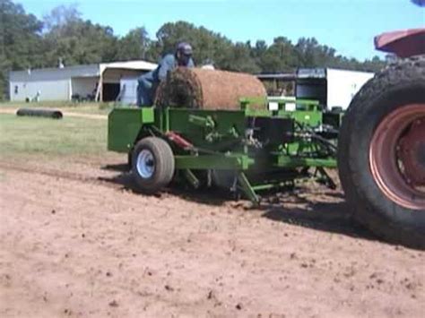 Sod to Sprigs Sprigging apparatus SprigMaster II 7 Row - YouTube