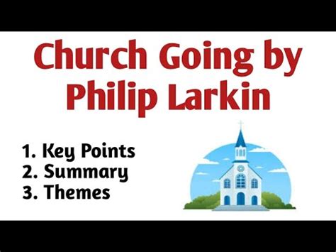 Church Going by Philip Larkin Summary in Urdu/Hindi | Poem: Church ...