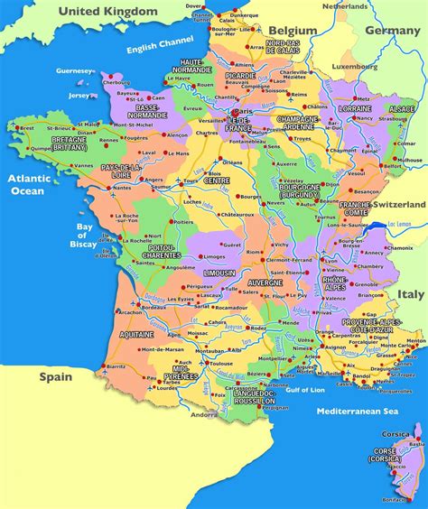 Map of France » Vacances - Guide Voyage