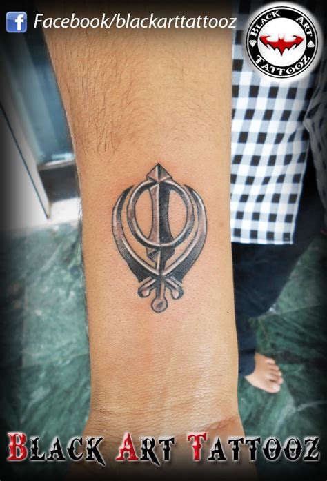 "Khanda tattoo" Khanda is an important symbol of Sikhism and has a deep meaning behind each of 4 ...