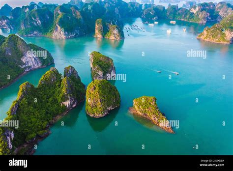 Aerial view of Ha Long Bay Stock Photo - Alamy