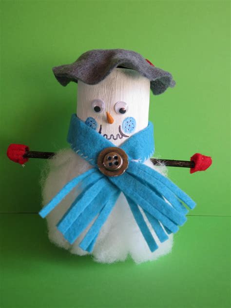 Christmas Snowman Toilet Paper Roll Craft | FaveCrafts.com