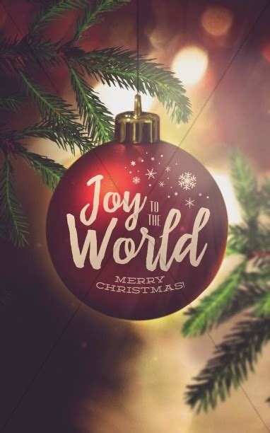 Joy to the World Christmas Church Bulletin