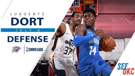 2-Way Luguentz Dort's Defensive Highlights vs Jazz | NBA Summer League - 7.6.19 - YouTube