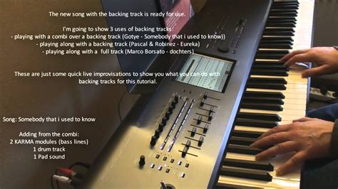 Korg Kronos Tutorial: 06 Using Backing Tracks - YouTube