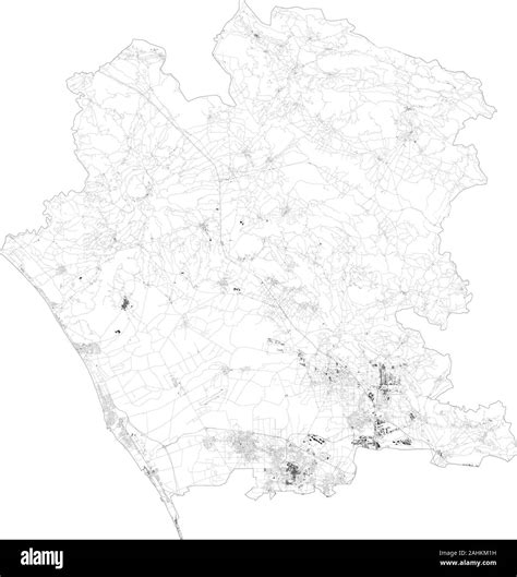 Caserta map vector Black and White Stock Photos & Images - Alamy