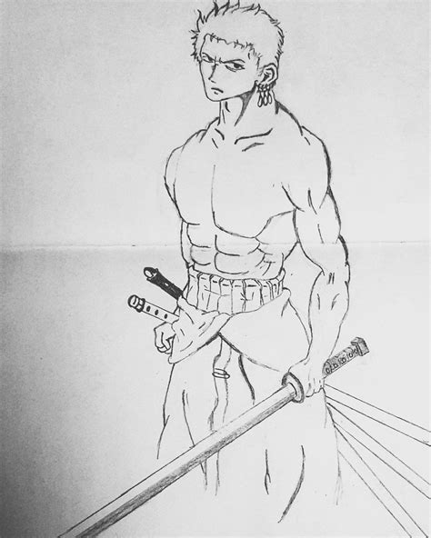 Easy Zoro Luffy Easy Zoro One Piece Drawing - art-puke