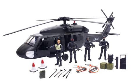 S.W.A.T. Black Hawk helikopter inkl. 4 actionfigurer 1:18 Kr. 399 - på ...