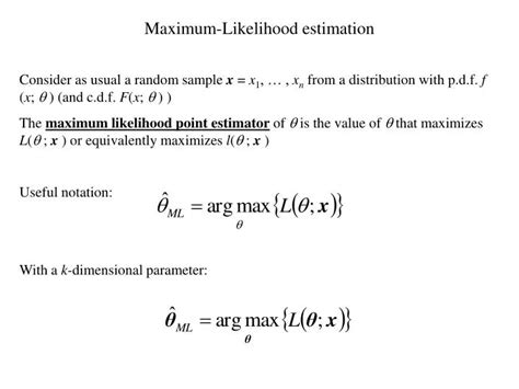 PPT - Maximum-Likelihood estimation PowerPoint Presentation, free ...