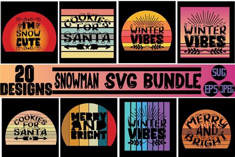 Snowman SVG Bundle Bundle · Creative Fabrica