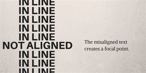 Breaking Alignment Graphic Design Principles Typography Design, Logo ...