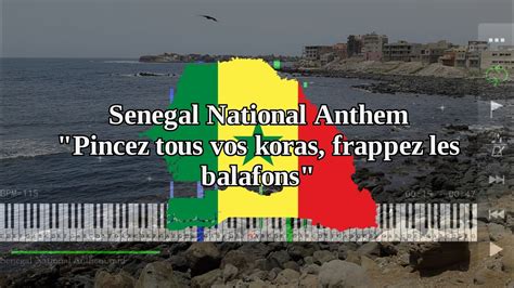 Senegal National Anthem | Pincez tous vos koras, frappez les balafons - Piano - YouTube